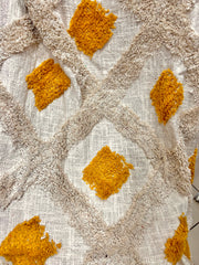 Boho Mustard Tufted Throw