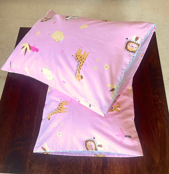 Cute Creatures Pink Pillow Covers