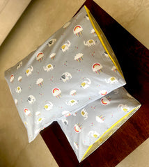 Elephant Grey Pillow Covers