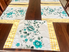 Teal n Checks Mats