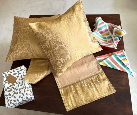 Festive Gift Box - Golden beige