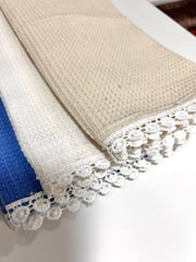 Kitchen Towel: Blue Beige White: Combo 1