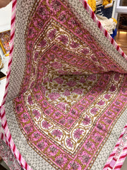 Pink Grey Jaipuri Dohar