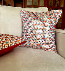 Multicoloured Mirror Cushion Cover