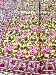 Pink Yellow Jaipuri Dohar