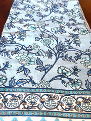 Blue Floral Jaipuri Dohar
