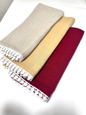 Kitchen Towel: Ash Camel Maroon Combo 4