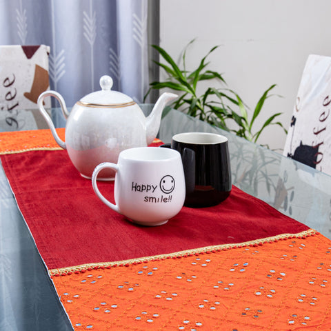 Table Runner Orange Mirror - Small