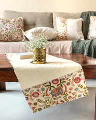 Table Runner White Garden - Small