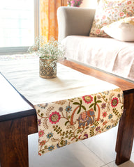 Table Runner White Garden - Small