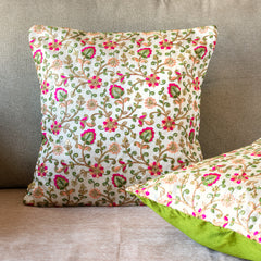 Embroidery Emerald Garden Cushion Covers