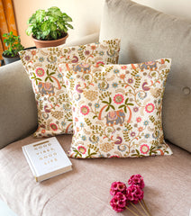 White Garden Cushion Covers