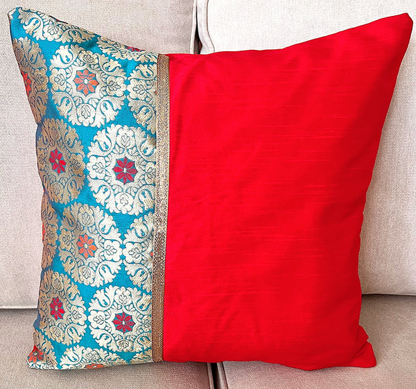 Sikkim Border Cushion Cover
