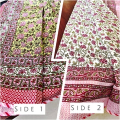 Pink Yellow Jaipuri Dohar