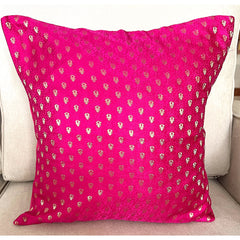 Set of 5 Fuchsia Cushion Covers