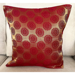 Set of 5 Maroon Wheel Cushion Covers