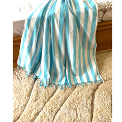 Blue White Stripes Dohar
