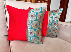 Sikkim Border Cushion Cover