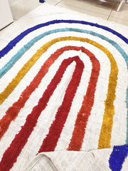 Rainbow Tufted Throw