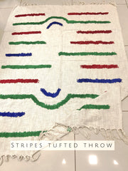 Stripes Tufted Throw