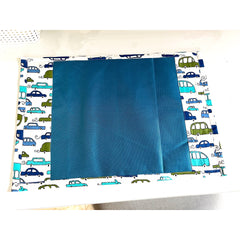 Blue Car PVC Mats: Set of 2