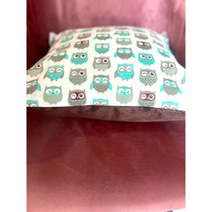 Teal Owl Cushion Covers