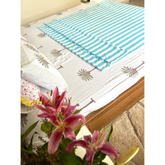 Blue White Stripes Dohar