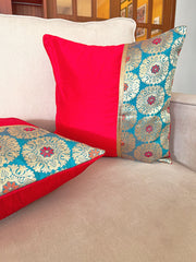 Sikkim Border Cushion Cover