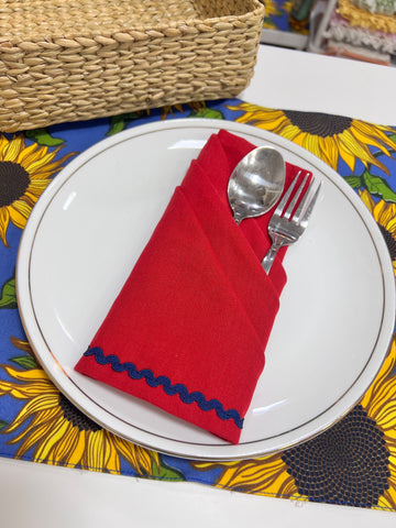 Red Table Napkins