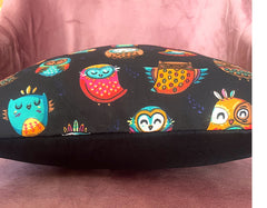 Set of 2: Black Owl Cushion Covers