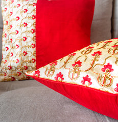 Embroidery Half Enchanted Garden Cushion Covers