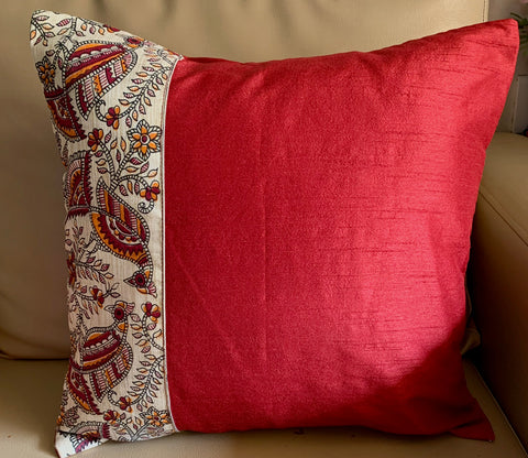 Madhubani: Maroon Panchi