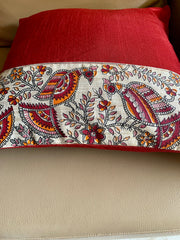 Madhubani: Maroon Panchi
