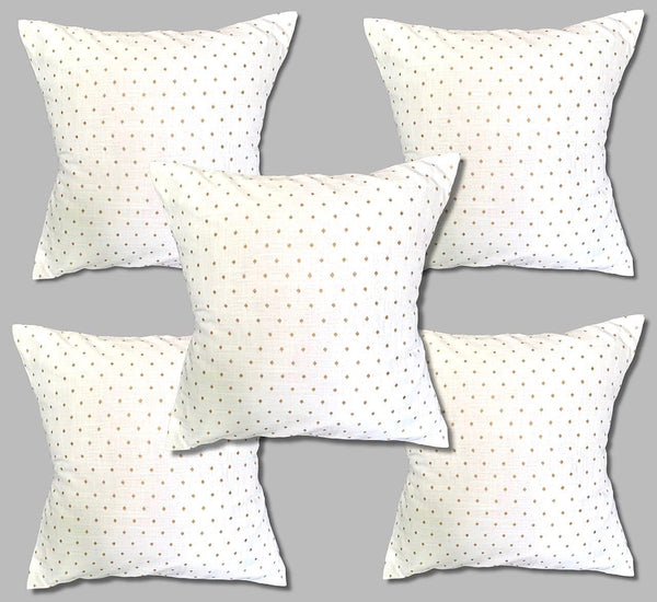 Set of 5: Vanilla Cushion Covers 16"x16"