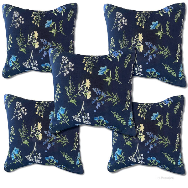 Set of 5: Freesia Cushion Covers 16"x16"