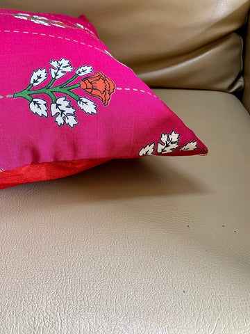 Pink Dotted Set of 5 Cushion Covers 16"x16"