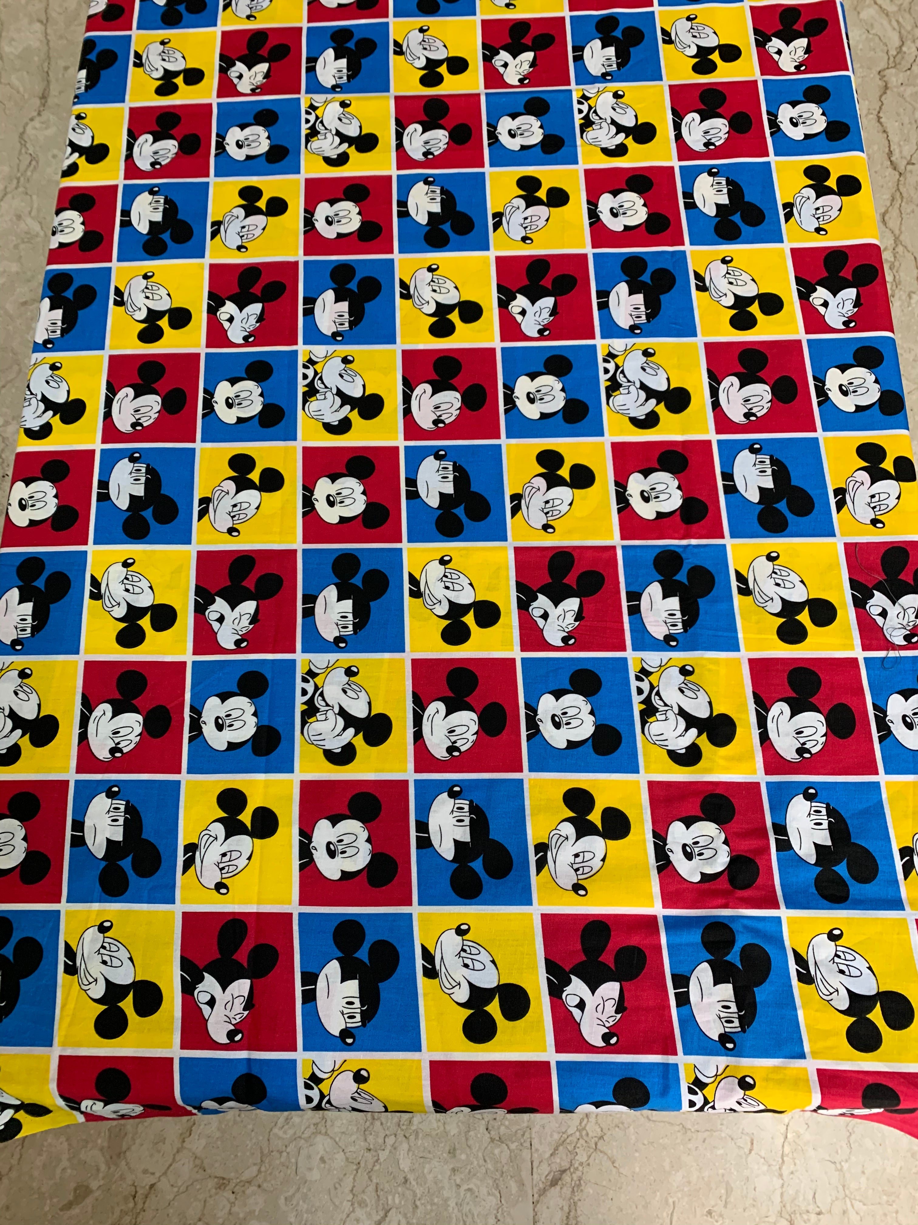 Kids Single Bedsheet Mickey Mouse Red