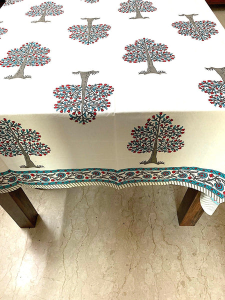 Banyan Handblock Printed Tablecloth - Pilovilo