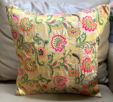 Gold Oriental Cushion Cover