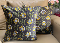 Dark Olive Yellow Set of 5 Cushion Covers 16"x16"