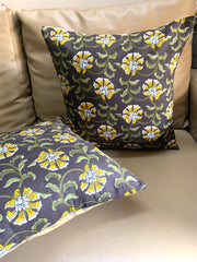 Dark Olive Yellow Cushion Covers
