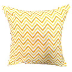 Set of 5: Yellow Chevron Cushion Cover