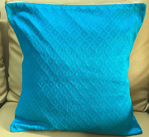 Imprints Peacock Blue 16”x16” Cushion Cover