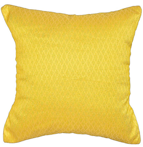 Imprints Lemon Yellow 16”x16” Cushion Cover