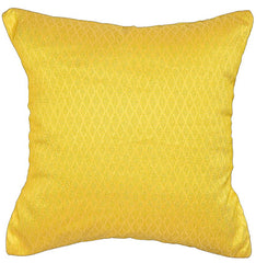 Imprints Lemon Yellow 16”x16” Cushion Cover