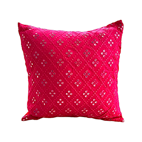 Pink Mirror Cushion Cover