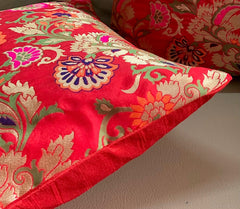 Red Oriental Cushion Cover