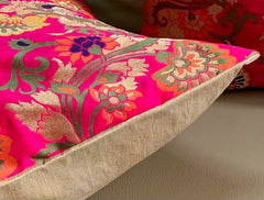 Pink Oriental Cushion Cover