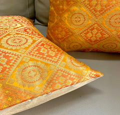 Yellow Patola Cushion Cover