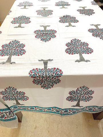 Banyan Handblock Printed Tablecloth - Pilovilo
